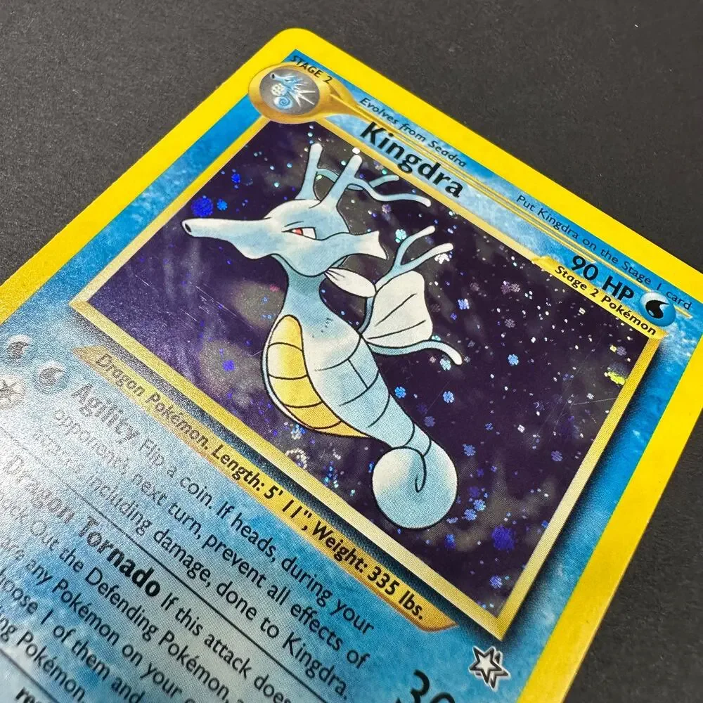 Pokemon TCG Kingdra Neo Genesis 008/111 Holo Rare Unlimited NM Half Swirl